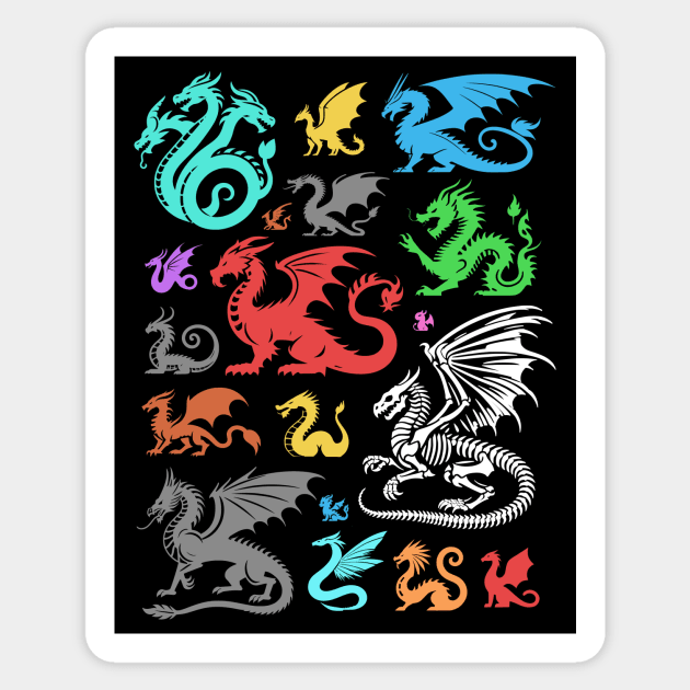 Year of the Dragons Sticker by artlahdesigns